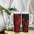 Polynesian Tribal Plumeria Flowers Tumbler With Handle Red Vibe