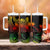 Polynesian Tribal Plumeria Flowers Tumbler With Handle Reggae Vibe