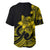 Polynesian Pride Plumeria Flowers Baseball Jersey Polynesian Tribal Yellow Vibe LT9 - Polynesian Pride