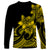 Polynesian Pride Plumeria Flowers Long Sleeve Shirt Polynesian Tribal Yellow Vibe LT9 - Polynesian Pride