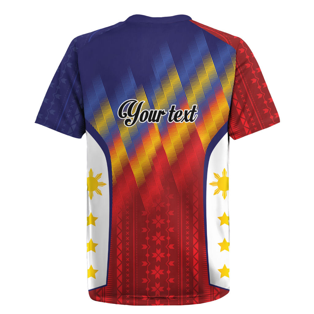 Personalized Philippines Eight Rays Sun Rugby Jersey Traditional Filipino Igorot Pattern Motif LT9 - Polynesian Pride