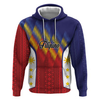 Personalized Philippines Eight Rays Sun Zip Hoodie Traditional Filipino Igorot Pattern Motif LT9 Pullover Hoodie Red - Polynesian Pride