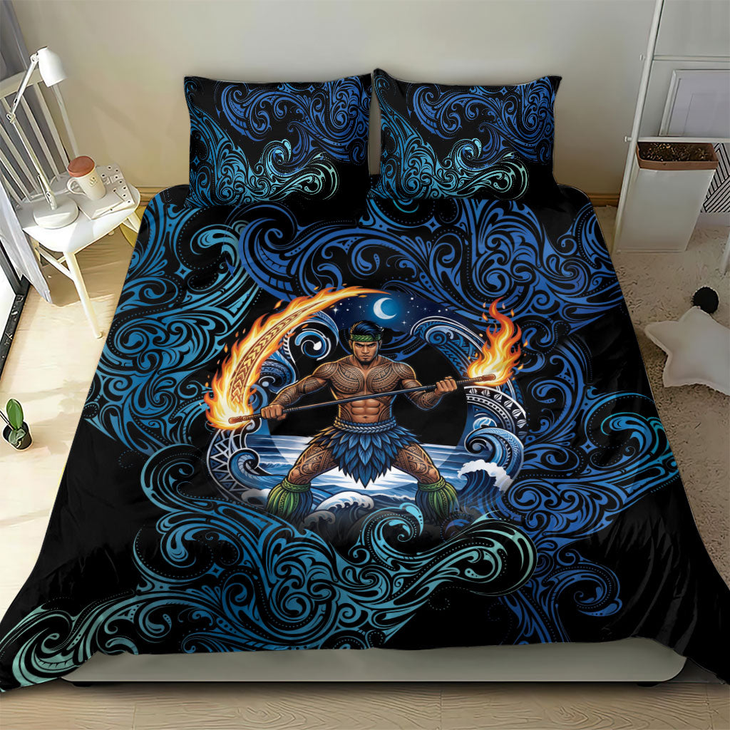 Samoa Siva Afi Bedding Set Fireknife Fire Dance Pacific Tribal Motif LT9 - Polynesian Pride