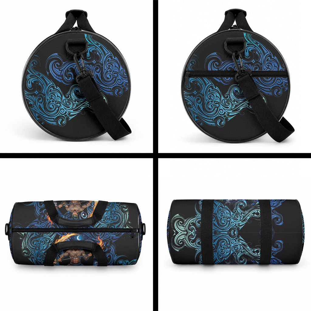 Samoa Siva Afi Duffle Bag Fireknife Fire Dance Pacific Tribal Motif LT9 - Polynesian Pride