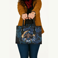 Samoa Siva Afi Leather Bag Fireknife Fire Dance Pacific Tribal Motif LT9 - Polynesian Pride