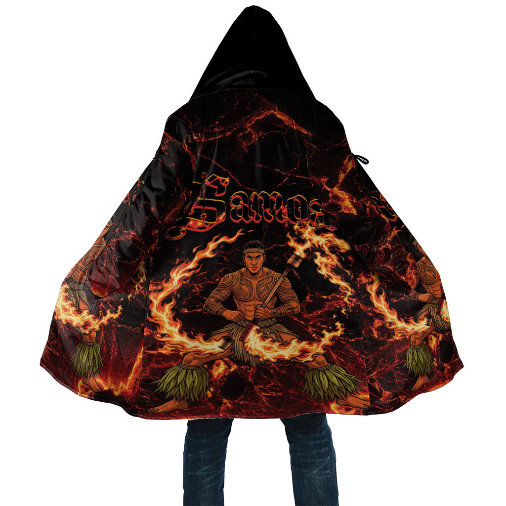 Samoa Siva Afi Dance Fireknife Cloak Polynesian Heritage Fire Dance LT9 Unisex Black - Polynesian Pride