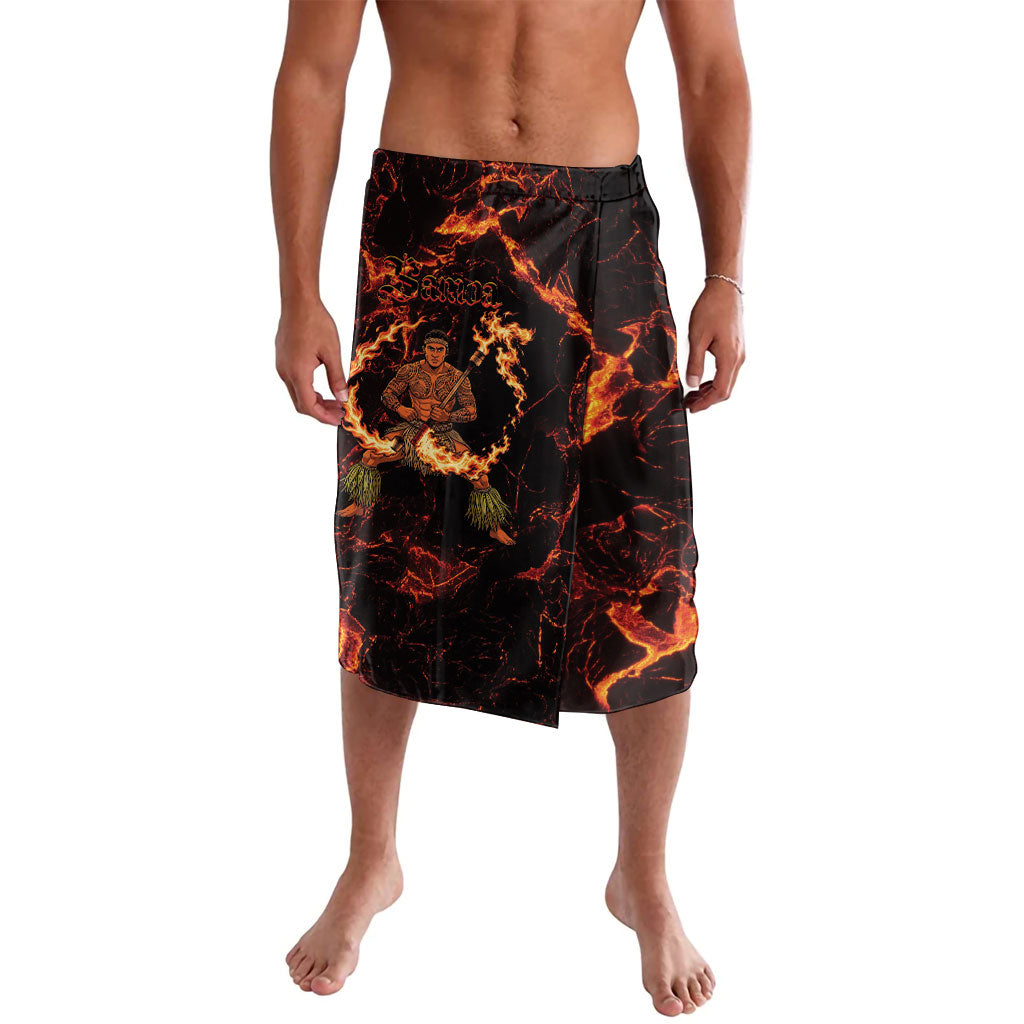 Samoa Siva Afi Dance Fireknife Lavalava Polynesian Heritage Fire Dance LT9 Black - Polynesian Pride