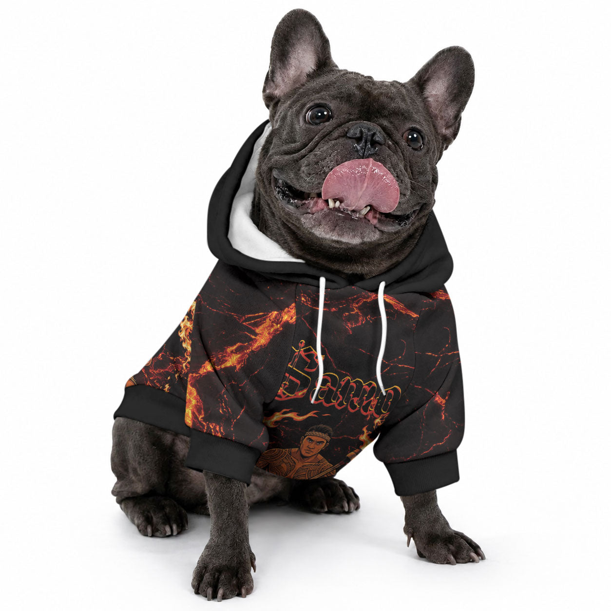 Samoa Siva Afi Dance Fireknife Pet Hoodie Polynesian Heritage Fire Dance LT9 - Polynesian Pride