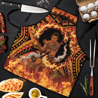 Samoa Siva Afi Dance Fireknife Apron Samoan Tribal Motif Dancing in the Fire LT9 Red - Polynesian Pride