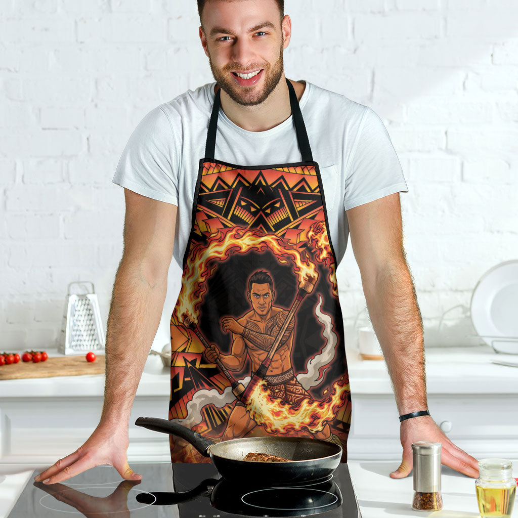 Samoa Siva Afi Dance Fireknife Apron Samoan Tribal Motif Dancing in the Fire LT9 - Polynesian Pride