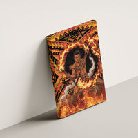 Samoa Siva Afi Dance Fireknife Canvas Wall Art Samoan Tribal Motif Dancing in the Fire LT9 - Polynesian Pride