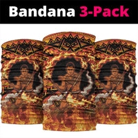 Samoa Siva Afi Dance Fireknife Neck Gaiter Samoan Tribal Motif Dancing in the Fire LT9 package One Size: 25*50cm Red - Polynesian Pride