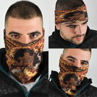 Samoa Siva Afi Dance Fireknife Neck Gaiter Samoan Tribal Motif Dancing in the Fire LT9 - Polynesian Pride