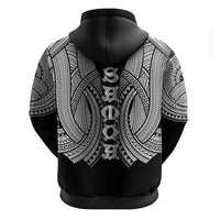 Samoan Ula Nifo Afi Tribal Zip Hoodie Polynesian Pattern LT9 - Polynesian Pride