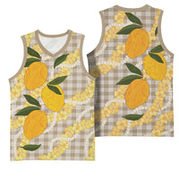 Maku'e Hawaiian Mango Palaka Basketball Jersey Aloha Hibiscus Pikake Lei LT9 - Polynesian Pride