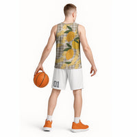 Maku'e Hawaiian Mango Palaka Basketball Jersey Aloha Hibiscus Pikake Lei LT9 - Polynesian Pride