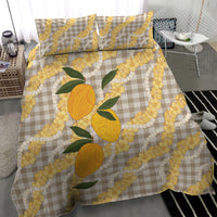 Maku'e Hawaiian Mango Palaka Bedding Set Aloha Hibiscus Pikake Lei LT9 - Polynesian Pride