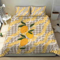 Maku'e Hawaiian Mango Palaka Bedding Set Aloha Hibiscus Pikake Lei LT9 - Polynesian Pride
