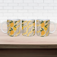 Maku'e Hawaiian Mango Palaka Ceramic Mug Aloha Hibiscus Pikake Lei LT9 - Polynesian Pride