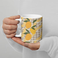 Maku'e Hawaiian Mango Palaka Ceramic Mug Aloha Hibiscus Pikake Lei LT9 - Polynesian Pride