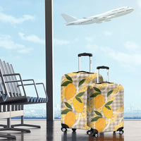 Maku'e Hawaiian Mango Palaka Luggage Cover Aloha Hibiscus Pikake Lei LT9 - Polynesian Pride