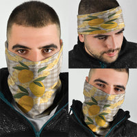 Maku'e Hawaiian Mango Palaka Neck Gaiter Aloha Hibiscus Pikake Lei LT9 - Polynesian Pride