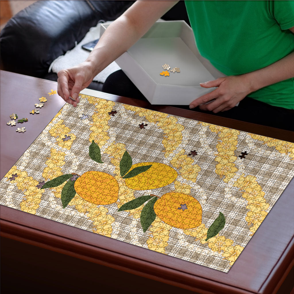 Maku'e Hawaiian Mango Palaka Puzzle Aloha Hibiscus Pikake Lei LT9 - Polynesian Pride