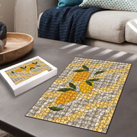 Maku'e Hawaiian Mango Palaka Puzzle Aloha Hibiscus Pikake Lei LT9 - Polynesian Pride