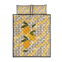 Maku'e Hawaiian Mango Palaka Quilt Bed Set Aloha Hibiscus Pikake Lei LT9 - Polynesian Pride