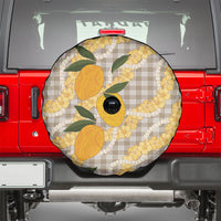 Maku'e Hawaiian Mango Palaka Spare Tire Cover Aloha Hibiscus Pikake Lei LT9 - Polynesian Pride