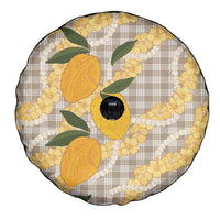 Maku'e Hawaiian Mango Palaka Spare Tire Cover Aloha Hibiscus Pikake Lei LT9 - Polynesian Pride