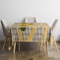Maku'e Hawaiian Mango Palaka Tablecloth Aloha Hibiscus Pikake Lei LT9 - Polynesian Pride