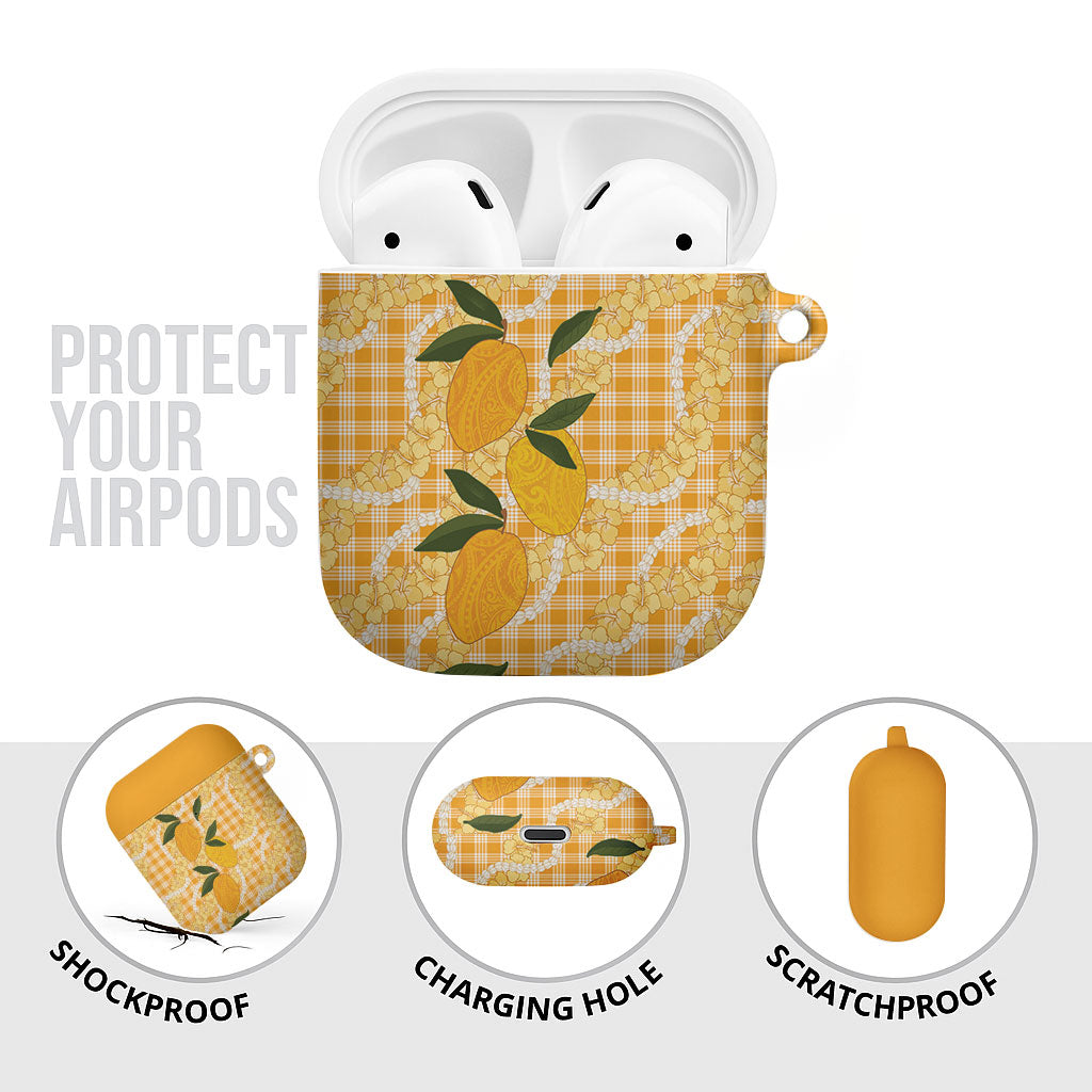 Alani Hawaiian Mango Palaka AirPods Case Aloha Hibiscus Pikake Lei LT9 - Polynesian Pride
