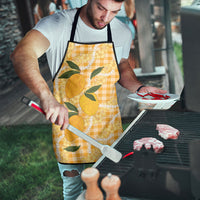 Alani Hawaiian Mango Palaka Apron Aloha Hibiscus Pikake Lei LT9 - Polynesian Pride