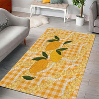 Alani Hawaiian Mango Palaka Area Rug Aloha Hibiscus Pikake Lei LT9 - Polynesian Pride