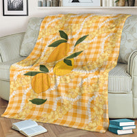 Alani Hawaiian Mango Palaka Blanket Aloha Hibiscus Pikake Lei LT9 - Polynesian Pride