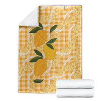 Alani Hawaiian Mango Palaka Blanket Aloha Hibiscus Pikake Lei LT9 - Polynesian Pride