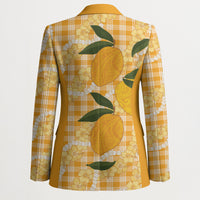 Alani Hawaiian Mango Palaka Blazer Aloha Hibiscus Pikake Lei LT9 - Polynesian Pride
