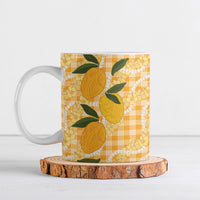 Alani Hawaiian Mango Palaka Ceramic Mug Aloha Hibiscus Pikake Lei LT9 Orange - Polynesian Pride