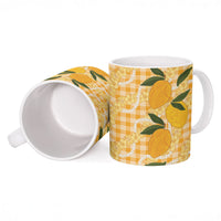 Alani Hawaiian Mango Palaka Ceramic Mug Aloha Hibiscus Pikake Lei LT9 - Polynesian Pride