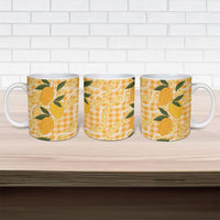 Alani Hawaiian Mango Palaka Ceramic Mug Aloha Hibiscus Pikake Lei LT9 - Polynesian Pride