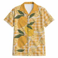Alani Hawaiian Mango Palaka Hawaiian Shirt Aloha Hibiscus Pikake Lei LT9 Orange - Polynesian Pride