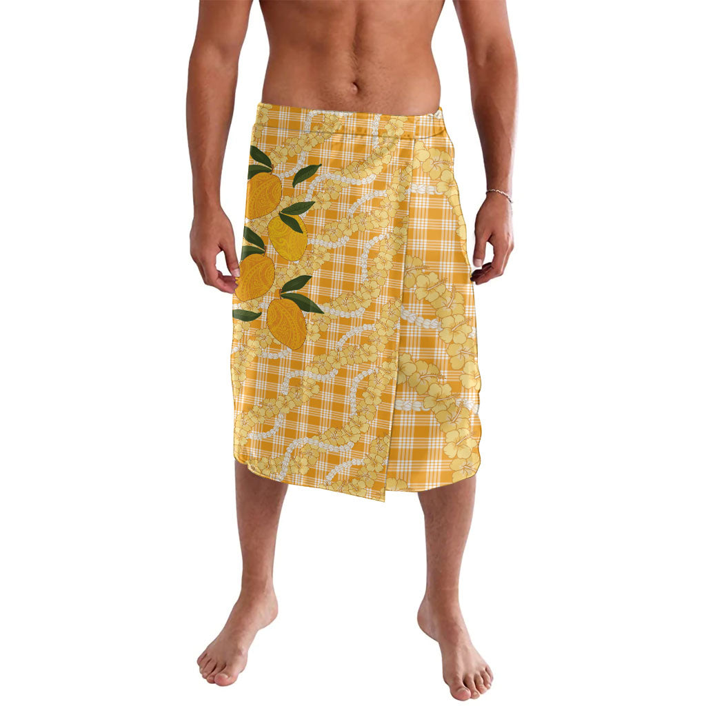 Alani Hawaiian Mango Palaka Lavalava Aloha Hibiscus Pikake Lei LT9 Orange - Polynesian Pride