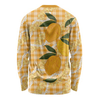 Alani Hawaiian Mango Palaka Long Sleeve Shirt Aloha Hibiscus Pikake Lei LT9 - Polynesian Pride