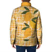 Alani Hawaiian Mango Palaka Padded Jacket Aloha Hibiscus Pikake Lei LT9 - Polynesian Pride