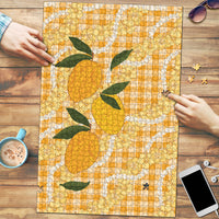 Alani Hawaiian Mango Palaka Puzzle Aloha Hibiscus Pikake Lei LT9 Orange - Polynesian Pride