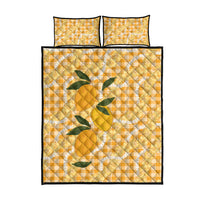 Alani Hawaiian Mango Palaka Quilt Bed Set Aloha Hibiscus Pikake Lei LT9 - Polynesian Pride