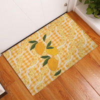 Alani Hawaiian Mango Palaka Rubber Doormat Aloha Hibiscus Pikake Lei LT9 - Polynesian Pride