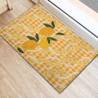 Alani Hawaiian Mango Palaka Rubber Doormat Aloha Hibiscus Pikake Lei LT9 - Polynesian Pride