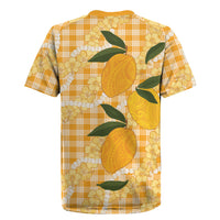 Alani Hawaiian Mango Palaka Rugby Jersey Aloha Hibiscus Pikake Lei LT9 - Polynesian Pride